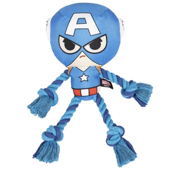 For Fan Pets Avengers Captain America Disc Dental Cord Dog Toy