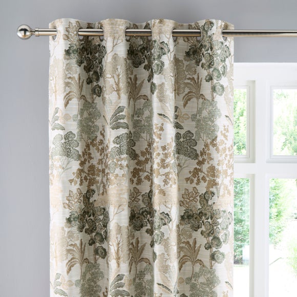 Folk Tree Eyelet Curtains