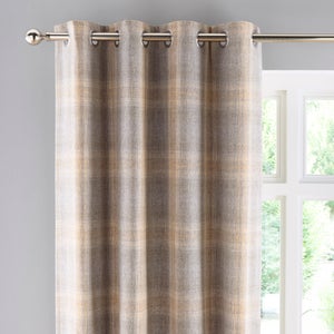 Pinfold Check Eyelet Curtains