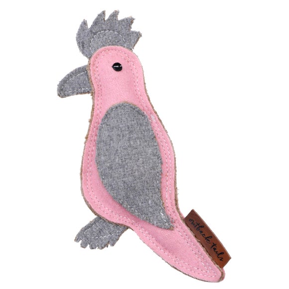 Doog Outback Tails Gertie Galah Wool Dog Toy
