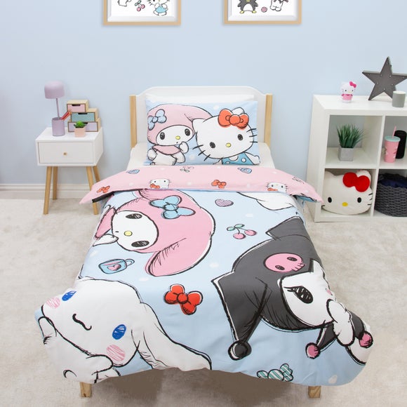 Hello Kitty Sugar Reversible Duvet Cover & Pillowcase Set
