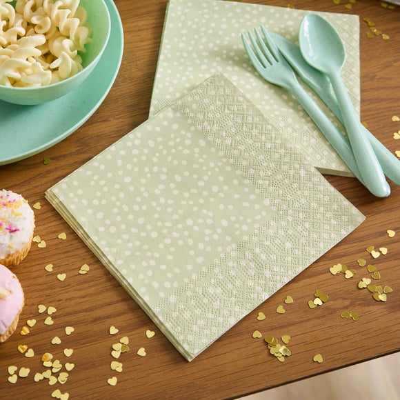 Pack of 20 Dot Paper Napkins