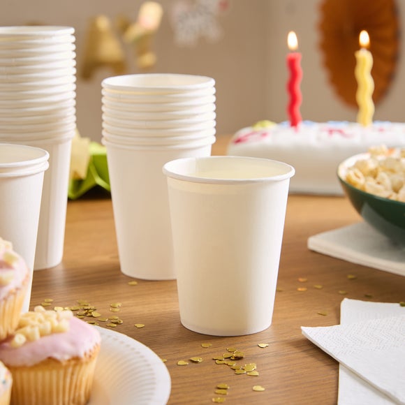 View Pack Of 25 White Paper Cups View Pack Of 25 White Paper Cups
