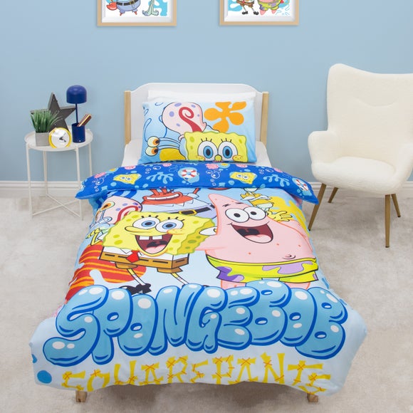 Spongebob Reversible Duvet Cover & Pillowcase Set