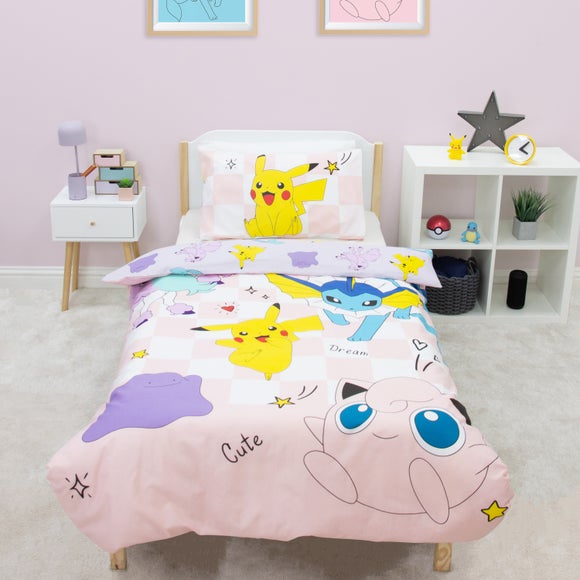 Click to view product details and reviews for Pokemon Spirit Reversible Duvet Cover Pillowcase Set.