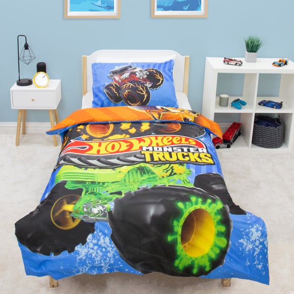 Hot Wheels Monster Reversible Duvet Cover & Pillowcase Set