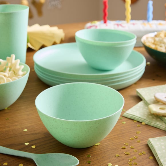 Set of 4 Speckle Plastic Bowls