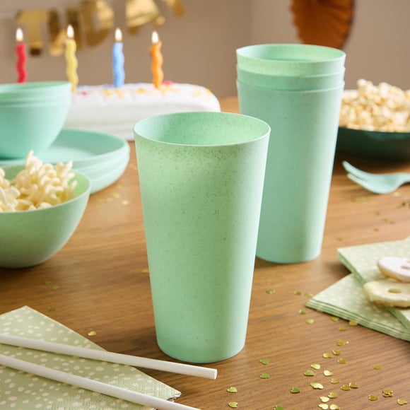 Set of 4 Speckle Plastic Tumblers