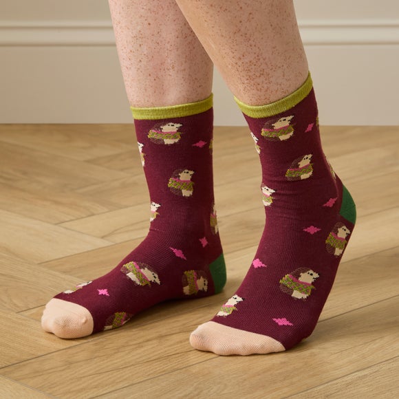 Set of 2 Hedgehog Cotton Socks