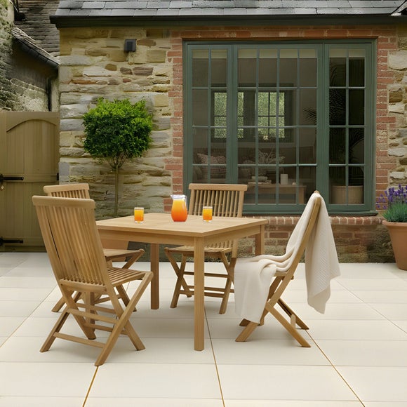 Teak Square Dining Table