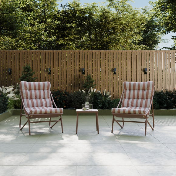 View Stripe Cushion Bistro Set View Stripe Cushion Bistro Set