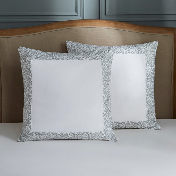 Dorma Elmley Embroidered 100% Cotton Pillow Sham