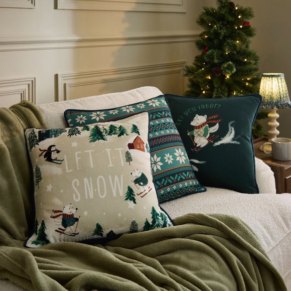 View Set Of 3 Alpine Square Cushion Covers View Set Of 3 Alpine Square Cushion Covers