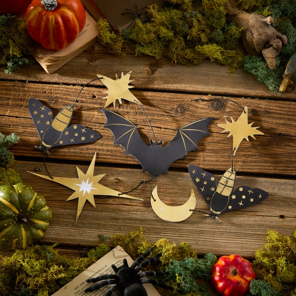 Bats & Stars Paper Bunting