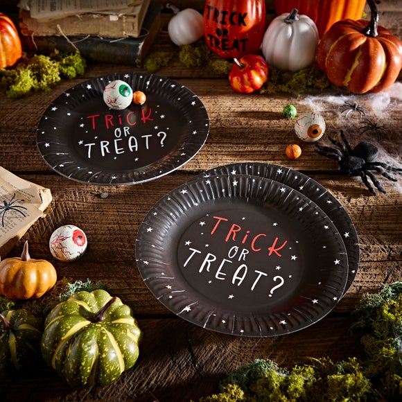 Pack of 6 Trick or Treat Paper Plates
