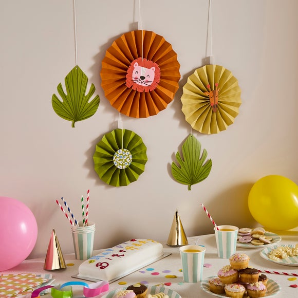 Animal & Leaf Paper Hanging Decorations