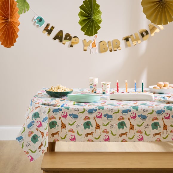 View Animal Paper Tablecloth View Animal Paper Tablecloth