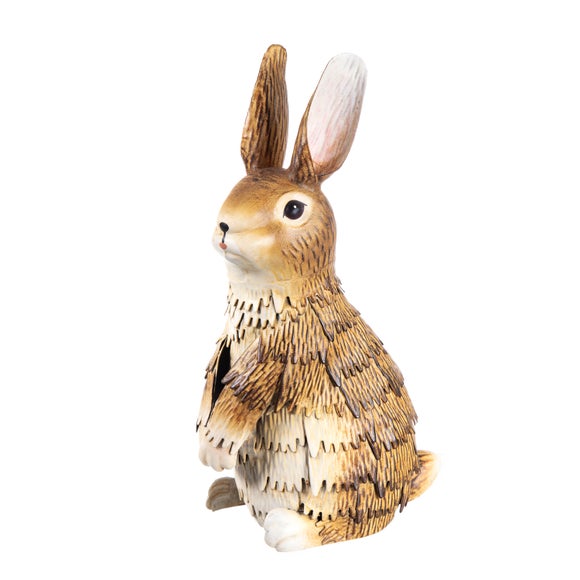 Standing Metal Rabbit Garden Ornament