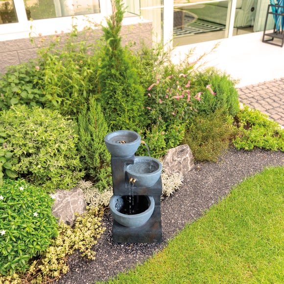 Three‑Tier Cascading Bowls Water Feature
