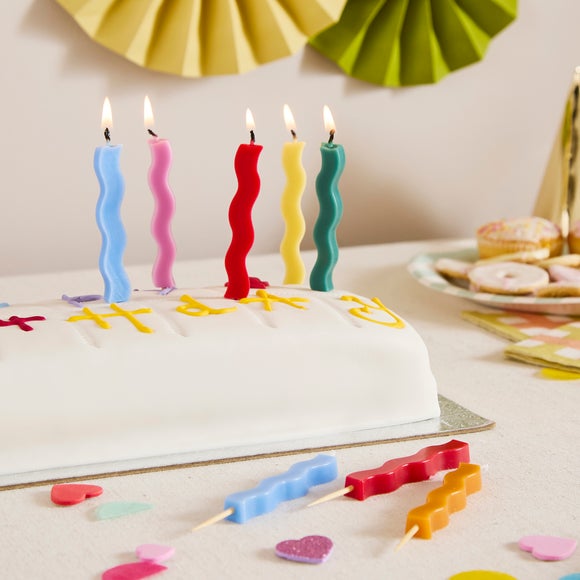 View Pack Of 12 Twisted Cake Candles View Pack Of 12 Twisted Cake Candles