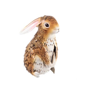 Standing Metal Rabbit Garden Ornament