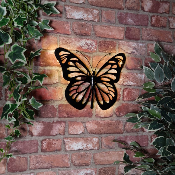 Solar Metal Butterfly Wall Panel
