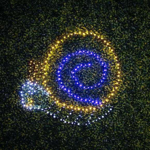 Lit Snail Garden Motif