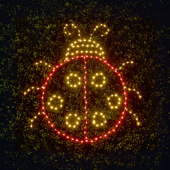 Lit Ladybird Garden Motif