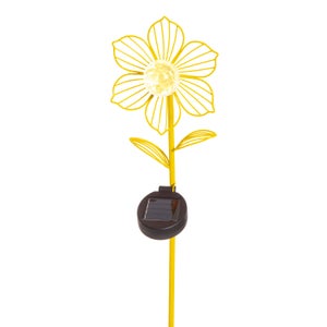 Solar Metal Flower Garden Stake