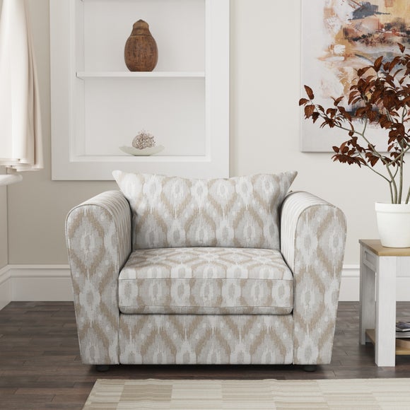 Blake Ikat Multi Weave Snuggle Chair