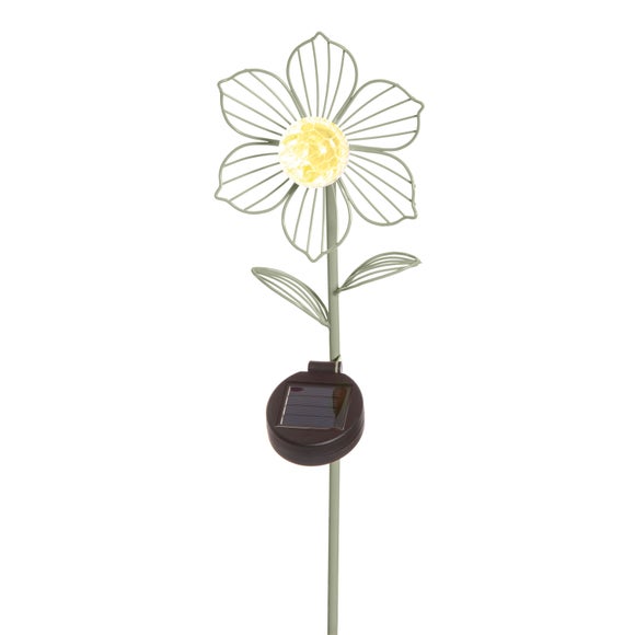 View Solar Metal Flower Garden Stake View Solar Metal Flower Garden Stake