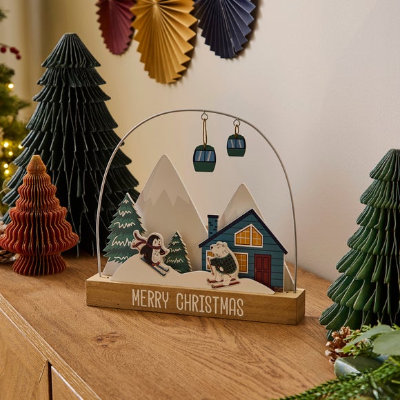 Wooden Hoop Scene Decoration