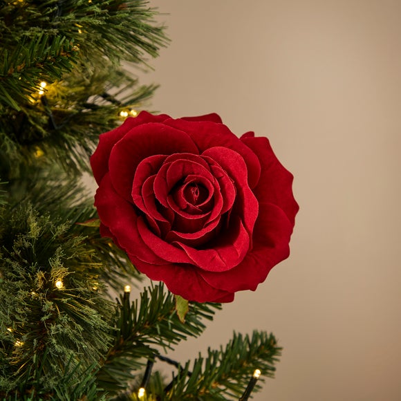 Artificial Rose Clip Decoration