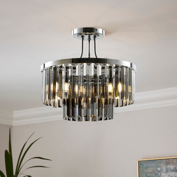 Audra 3 Light Semi Flush Ceiling Light