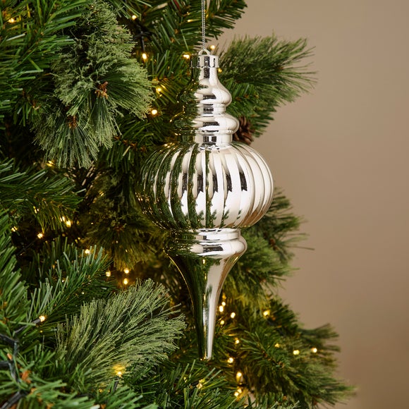 Finial with Bow Shatterproof Hanging Decoration