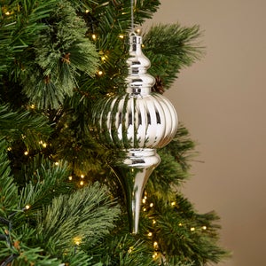 Finial With Bow Shatterproof Hanging Decoration
