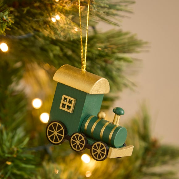 Wooden Train Hanging Decoration