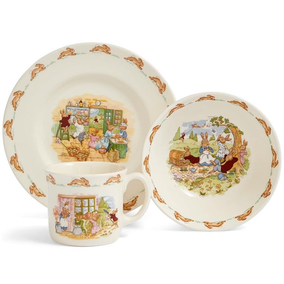 Royal Doulton Bunnykins Bowl, Plate and Mug Set