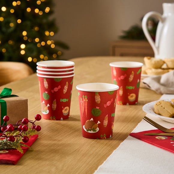 Pack of 6 Foodie Paper Cups
