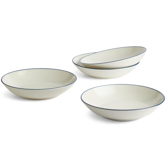 Royal Doulton Gordon Ramsay Maze Denim Line Set of 4 Bowls