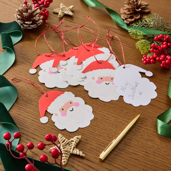 Pack of 8 Santa Gift Tags