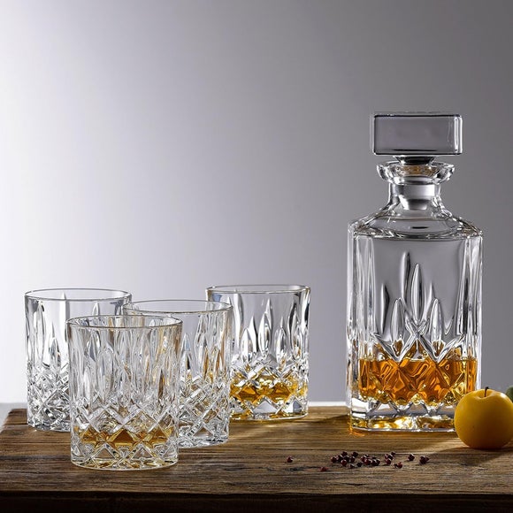 Royal Doulton Seasons Decanter & Tumbler Glass Set