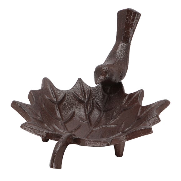 Fallen Fruits Small Cast Iron Bird Bath