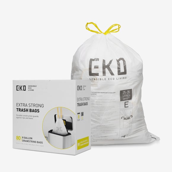 EKO Pack of 80 Bin Liners Size E