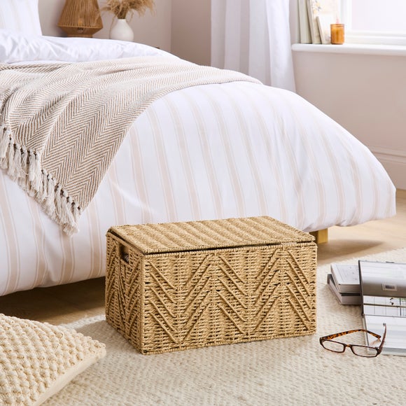 Global Herringbone Small Storage Trunk