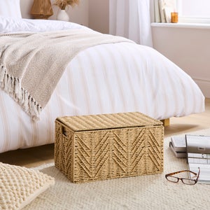 Global Herringbone Small Storage Trunk