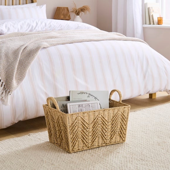 Global Herringbone Rectangle Storage Basket