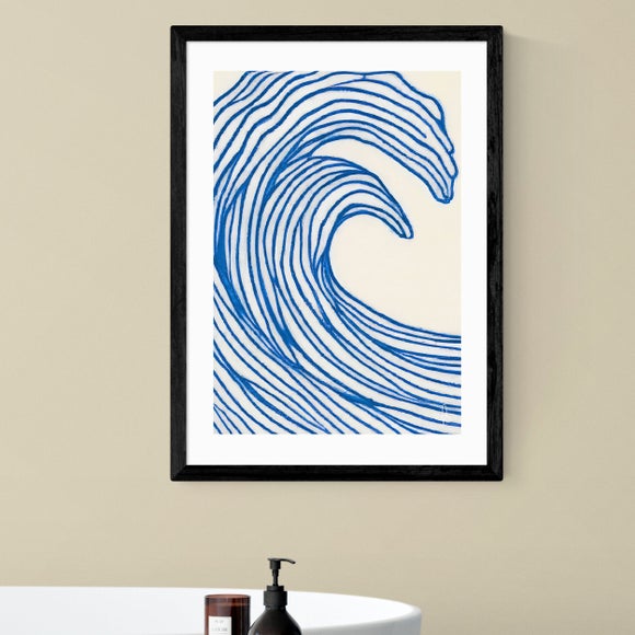 East End Prints Wavy Lines Print