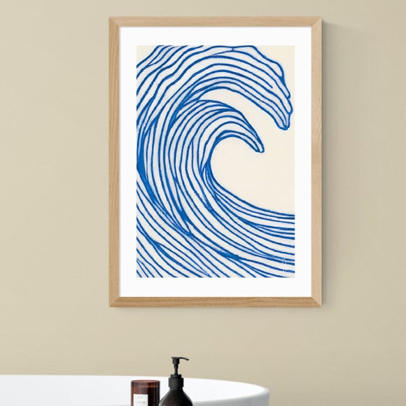 East End Prints Wavy Lines Print