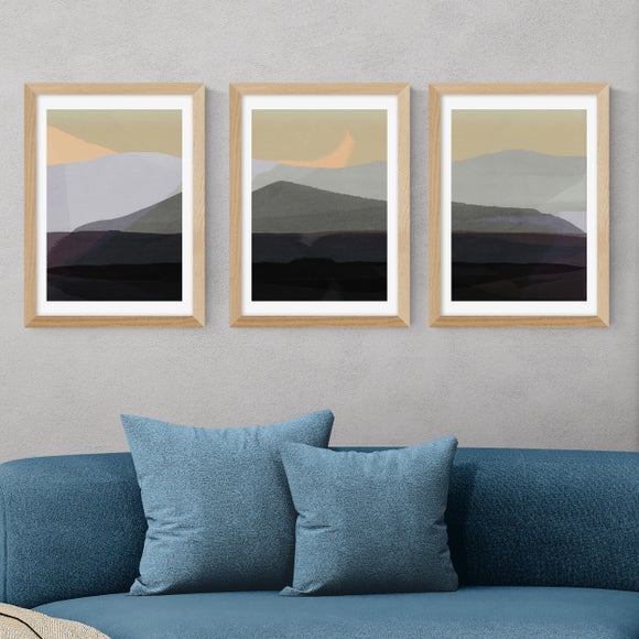East End Prints Set of 3 Golden Hills Prints